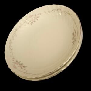 Gold Standard Japan 5.5" Porcelain China Dessert Bread Dish Pink Rose Floral